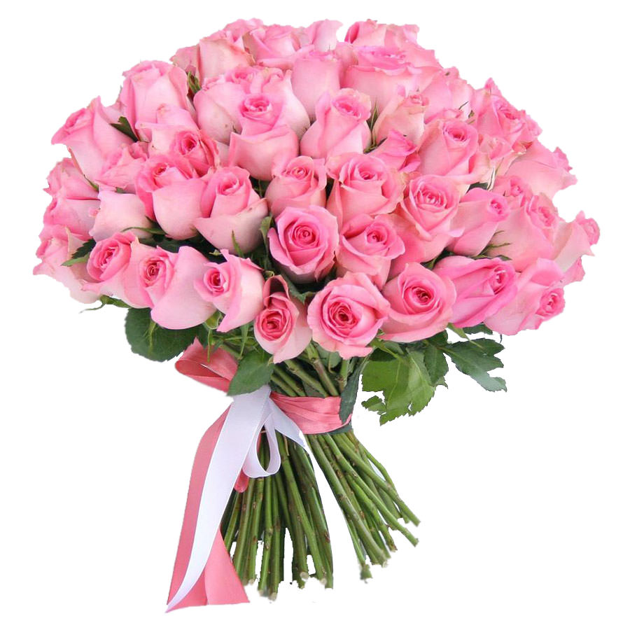 Роза Кения 40 см розовая